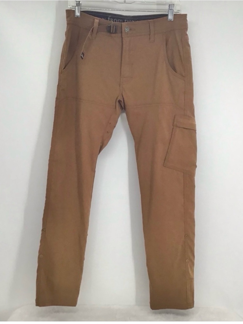 Prana Women’s Slim Stretch Zion Straight Cargo Pants Sepia Brown Hiking 30 x 30